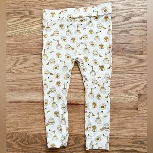 Kate Quinn Cream and Yellow Honey Pot Printed Leggings in 18-24 month